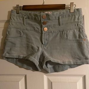 Blue jean shorts